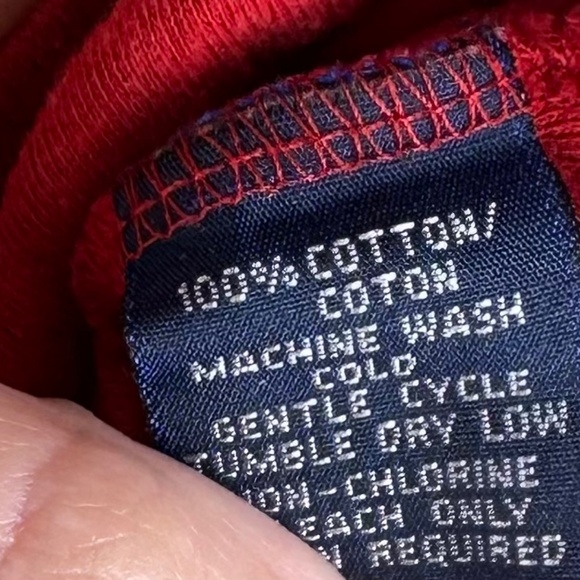 Ralph Lauren Sport Turtleneck Shirt Top Sz Small Red Logo Preppy Quiet Luxury - Picture 5 of 5